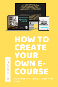 Learn How To Create Your Own E-Course! My Secret to easily creating e-courses! Blogging tips for Beginners / Passive Income Ideas #bloggingtips #entrepreneur