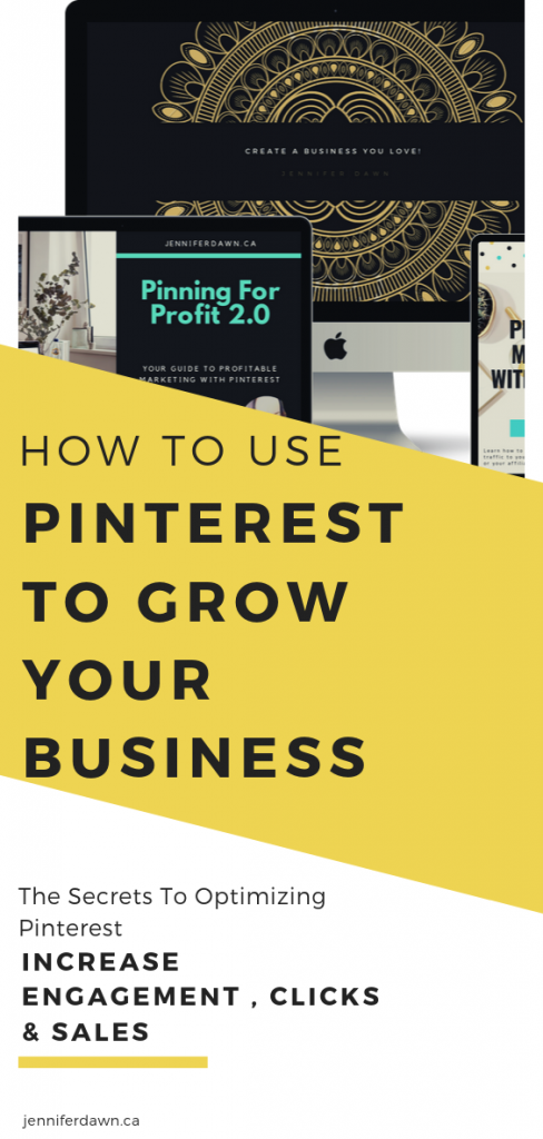 How To Use Pinterest To Grow Your Business - The Secrets To Optimizing Pinterest to increase engagement, clicks and sales for your business. Pinterest marketing strategies and tips for growing your business online #pinterestmarketing #passiveincome #entrepreneur