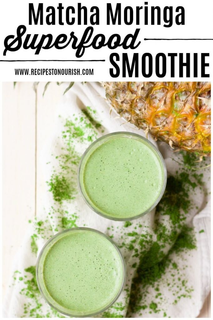 Matcha Moringa Superfood Smoothie