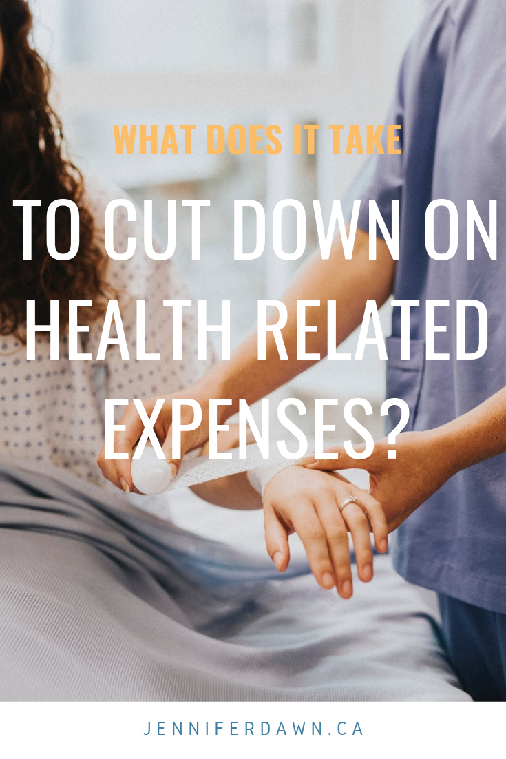 What does it take to cut down on health related expenses?