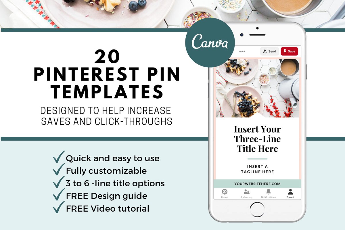 The secret to creating viral pins is a professionally branded image. Bring your social media marketing to the next level with these easy to edit social media templates. #marketing #bloggingtips #templates