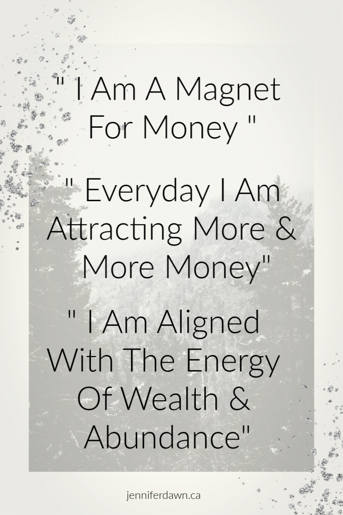 Money Affirmations for manifesting abundance, wealth & prosperity.