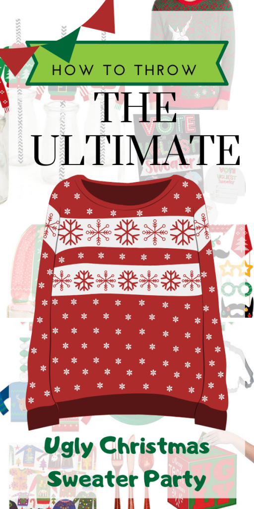 How To Throw The Ultimate Ugly Sweater Christmas Party - The tackiest Party this side of the Griswald's! Ugly Christmas Sweater Ideas For Couples . Ugly Christmas Sweater Party Decor , DIY Ugly Christmas Sweaters , Tacky Christmas Sweaters