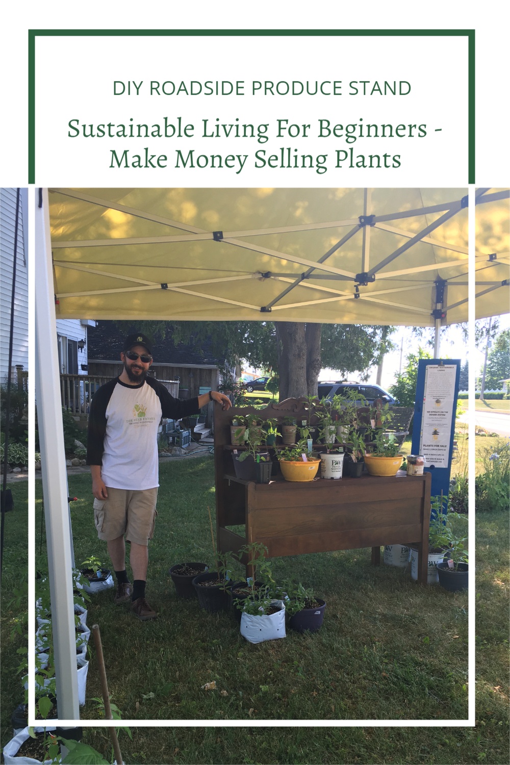 How To Make Money Selling Plants From Home DIY Market Stand