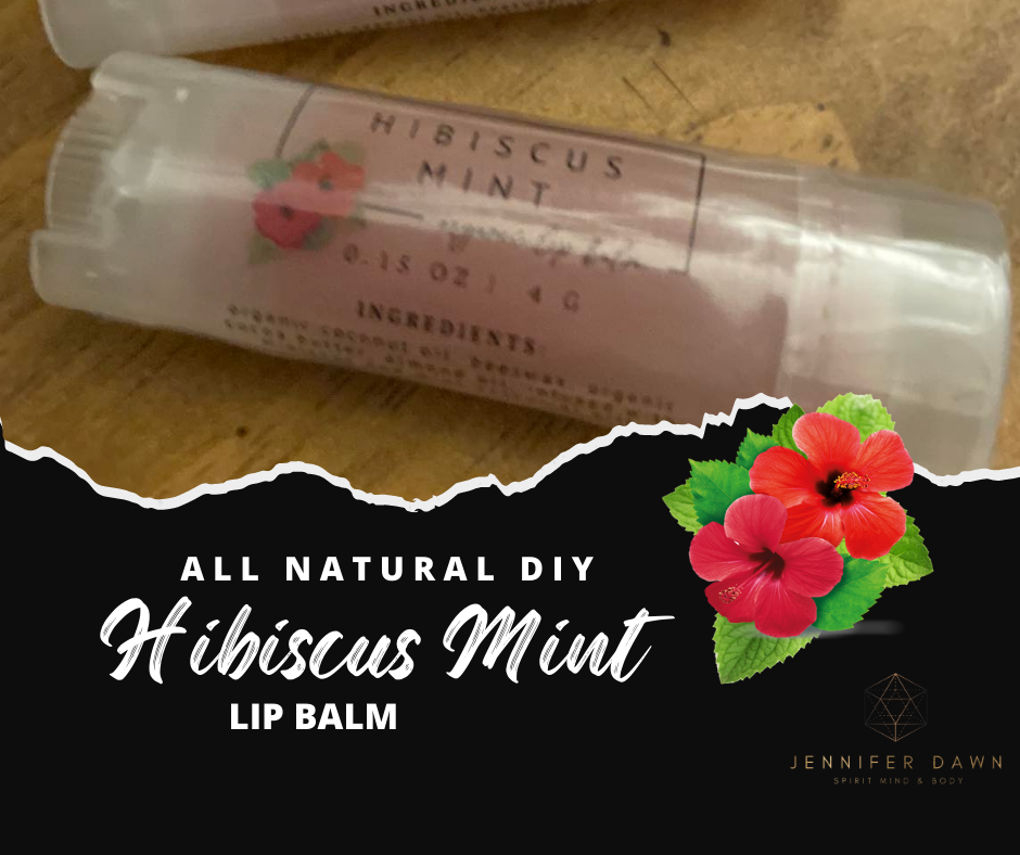 DIY Hibiscus Mint Lip Balm