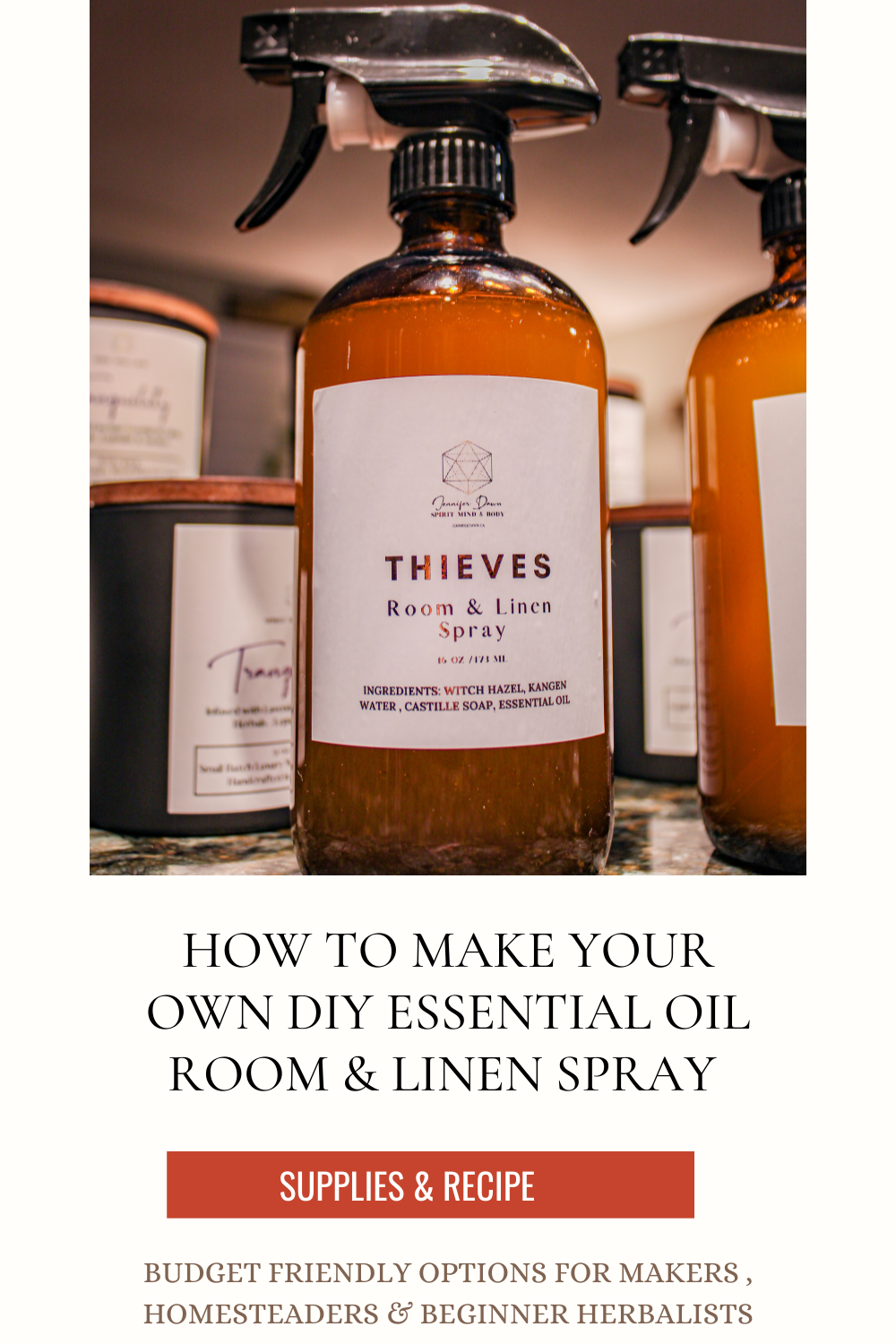 DIY Room & Linen Spray Made With Essential Oils