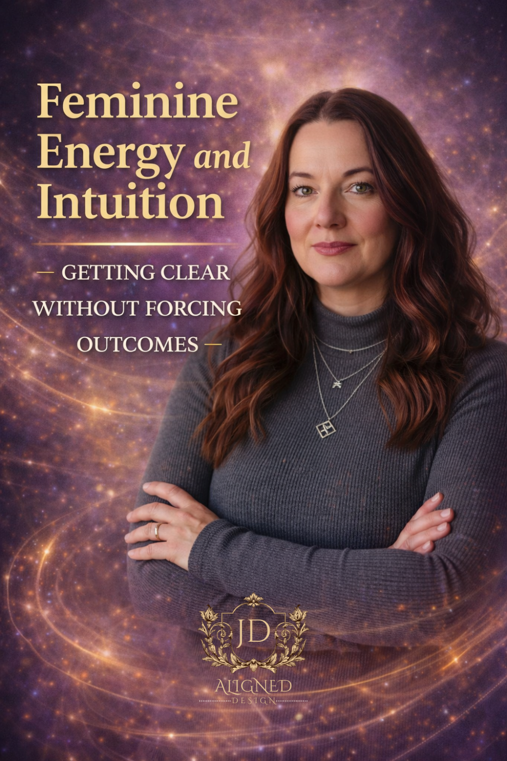 Confident woman representing feminine energy and intuition used to gain clarity without forcing manifestation outcomes.
