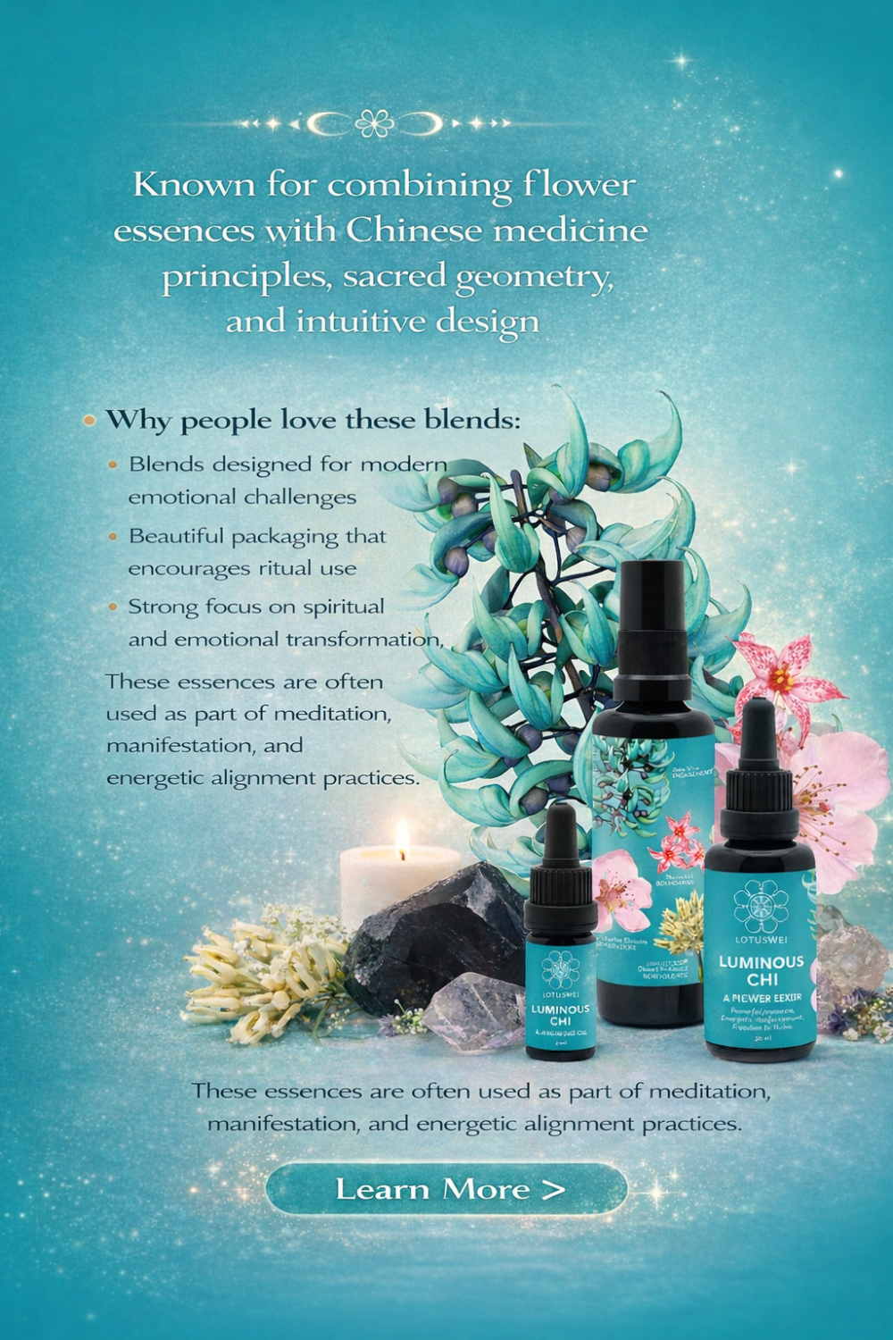 collection of flower essences from Lotus wei