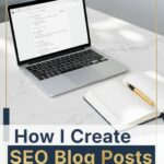 Laptop showing long-term analytics growth demonstrating how evergreen SEO blog posts generate compounding website traffic over time