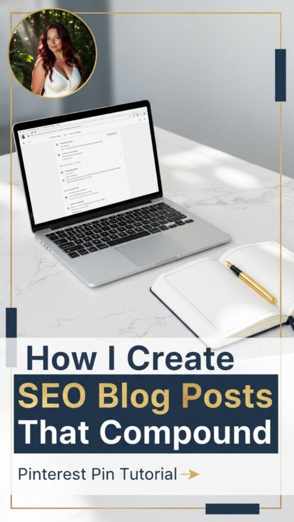 Laptop showing long-term analytics growth demonstrating how evergreen SEO blog posts generate compounding website traffic over time