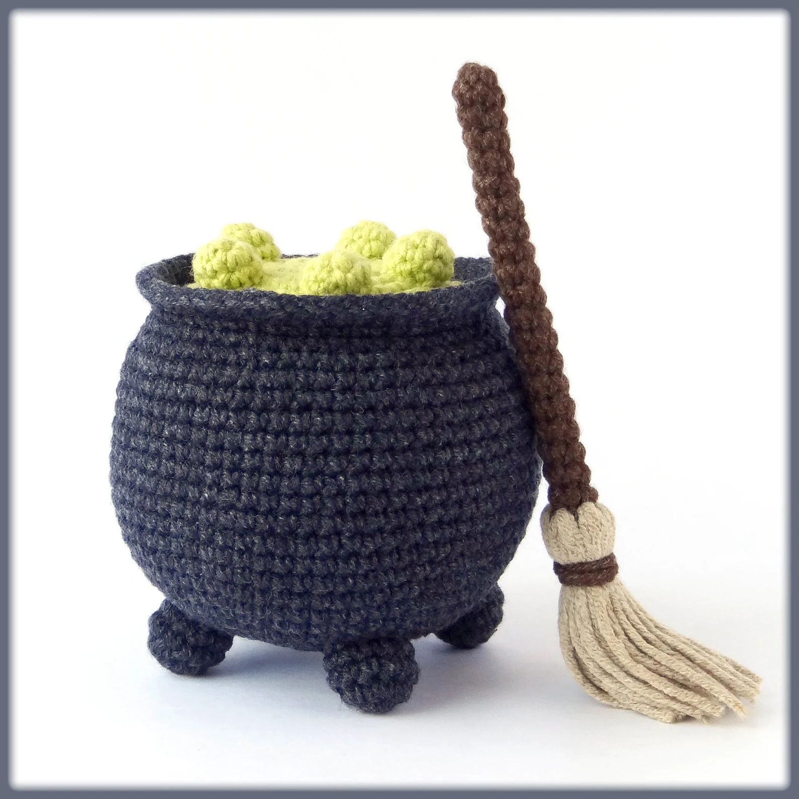 Witch Cauldron With Green Potion and Magic