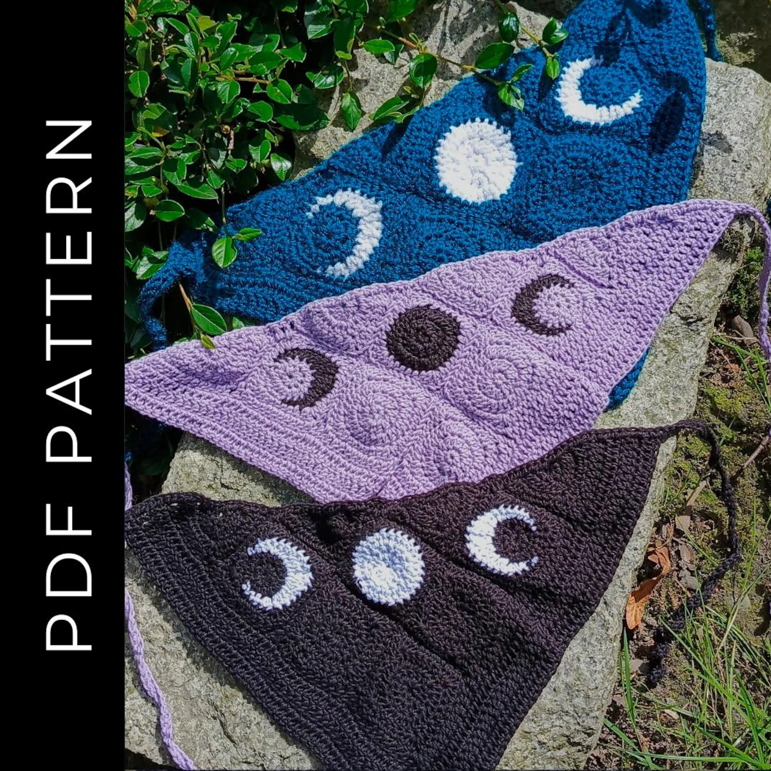 Triple Moon Crochet Bandana Pattern