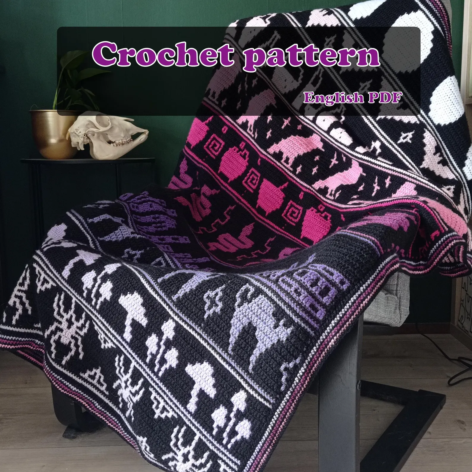 Witchcraft - Overlay Mosaic Crochet Blanket Pattern