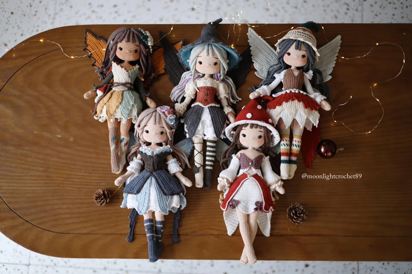 5-in-1 Fairy Crochet Doll Pattern Bundle