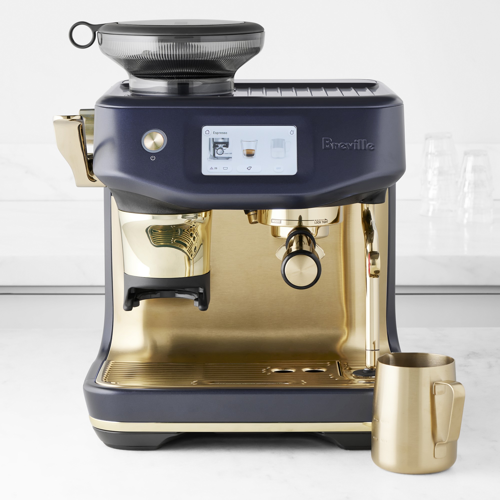 Breville Barista Touch Impress Espresso Machine Brass Collection | Williams Sonoma