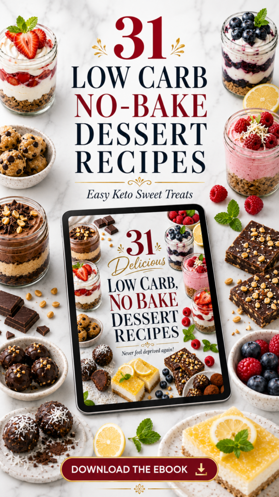 31 DELICIOUS LOW CARB NO BAKE DESSERT RECIPES