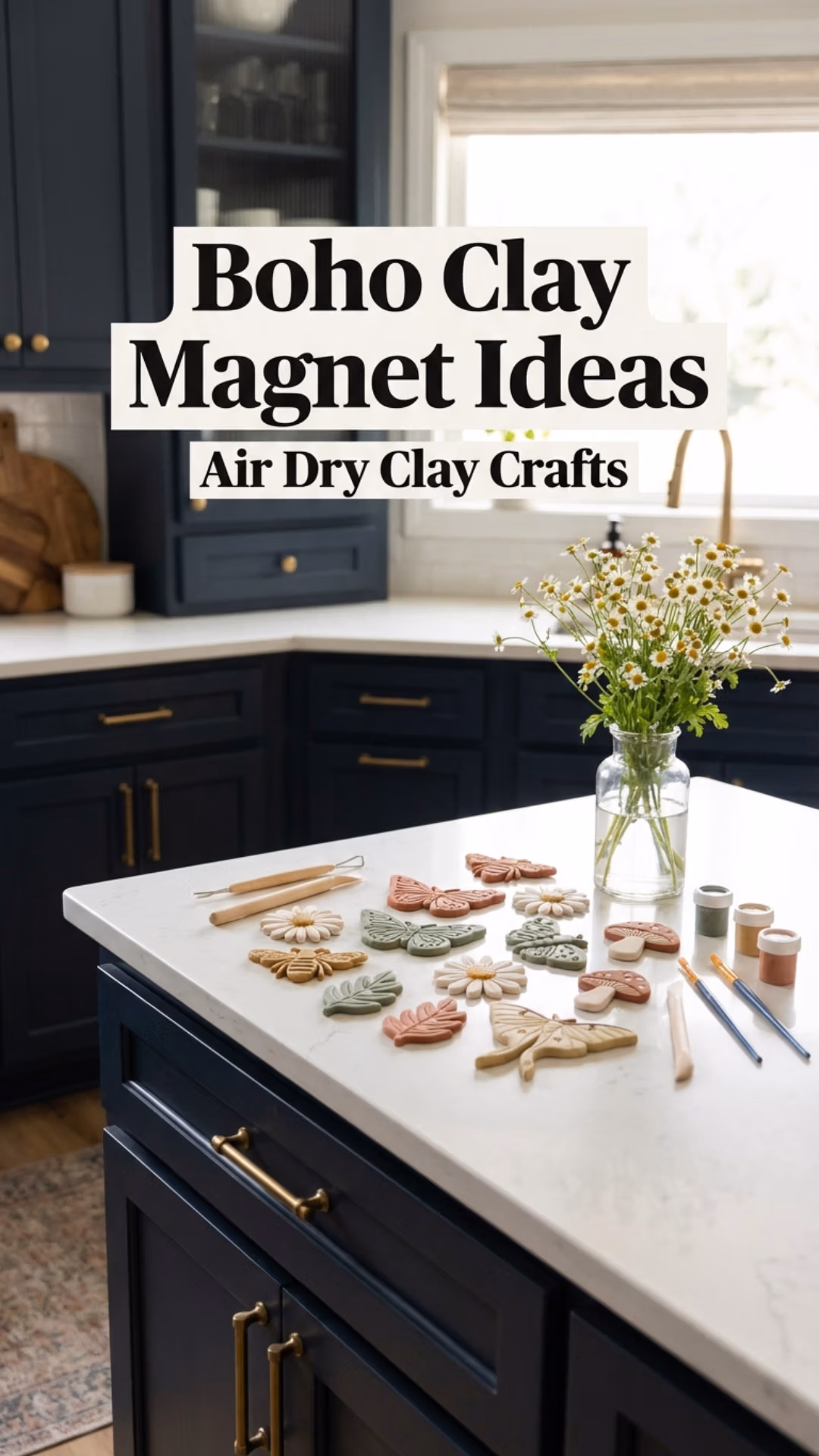 Clay Magnets Youll Want to Make And Keep Witchy Boho Cute DIY Ideas 16