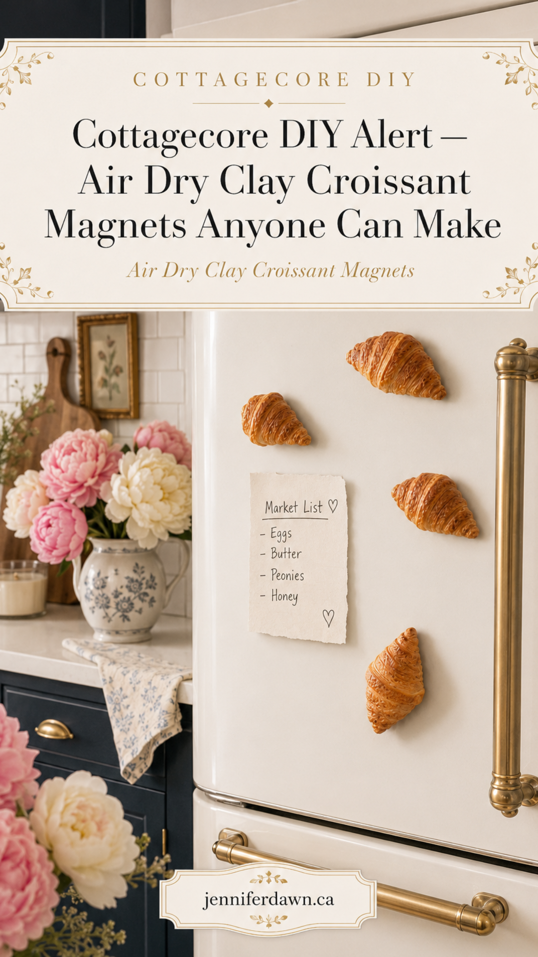 How to Make Air Dry Clay Croissant Magnets That Look Almost Real 5 1