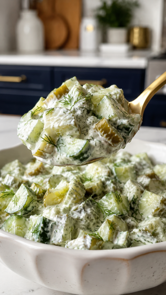 Low Carb Dill Pickle Salad 3