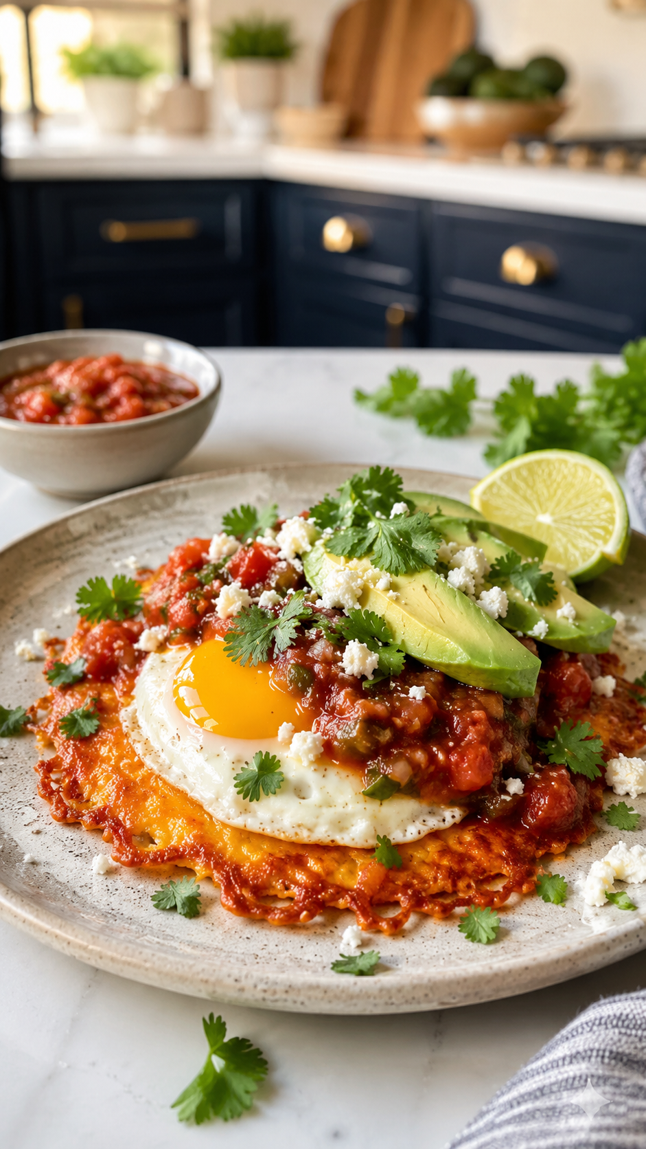 keto huevos rancheros, low carb huevos rancheros, keto Mexican breakfast, low carb Mexican breakfast, huevos rancheros without tortilla, keto breakfast recipes, cauliflower hash breakfast, low carb eggs, keto brunch recipes, Mexican keto recipes, grain free breakfast, 5g net carbs breakfast, high protein keto breakfast, easy keto breakfast, low carb egg recipes