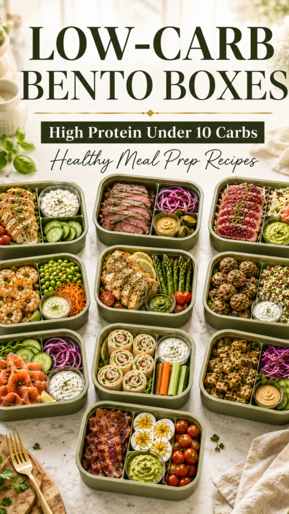 25 High Protein Low Carb Bento Box Lunch Ideas for Easy Meal Prep 27