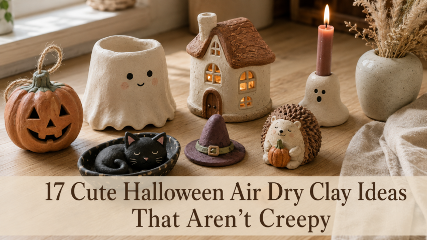 17 Cute Halloween Air Dry Clay Ideas That Are Cute Not Creepy