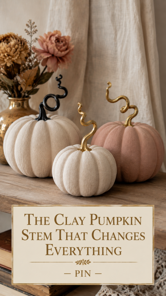 The Clay Pumpkin Stem Detail That Changes Everything
