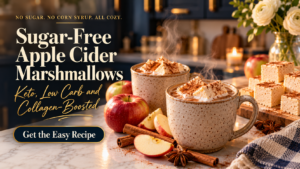 Sugar Free Apple Cider Marshmallow Cozy Scene