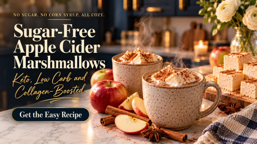 Sugar-Free Apple Cider Marshmallows (Keto, Low Carb and Collagen-Boosted) 1 Sugar Free Apple Cider Marshmallow Cozy Scene